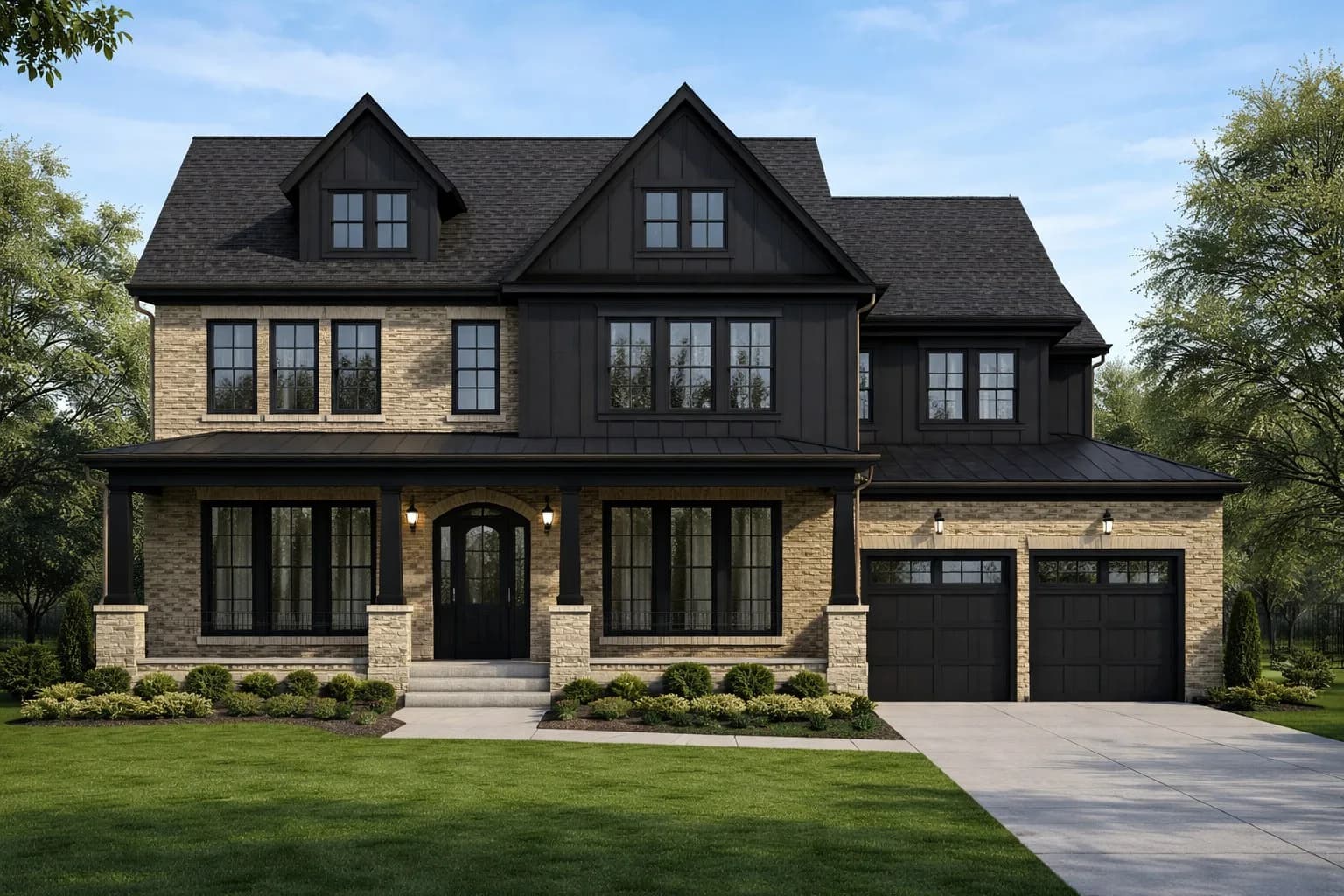 Conceptual transitional rendering for The Park House on Harris Avenue